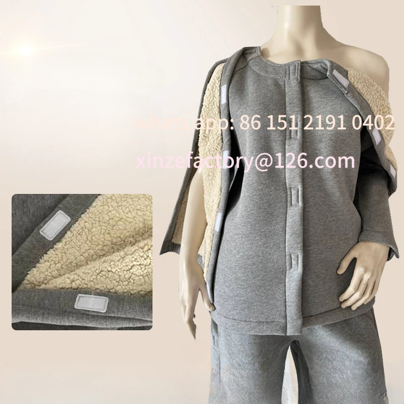 

Customizable donna per frattura in velluto addensato, facile da indossare, per togliere, vestiti per allattamento