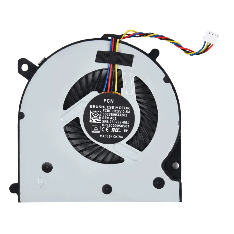 CPU Cooling Fan for HP Elitebook 840 850 G1 G2, 740 745 755 G1 G2,14 G1 G2 730792-001 KSB0805HB KSB0805HB-CM23 6033B0033202