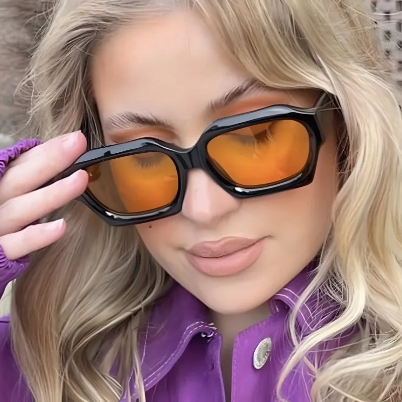 Fashion Square Sunglasses New Woman Luxury Brand Small Rectangle Sun Glasses Female Gradient Eyewear UV400 Oculos De Sol