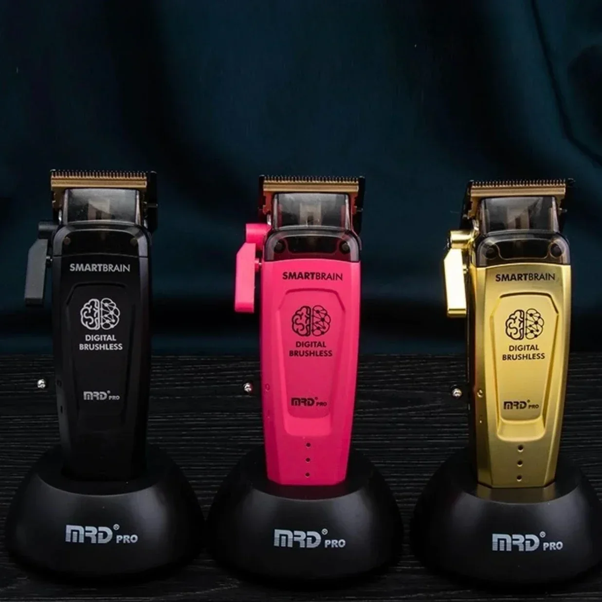 MRD Clippers Professional Full Metal Body High-Torque Digital Brushless Motor Cordless Hair Clipper for Barbers