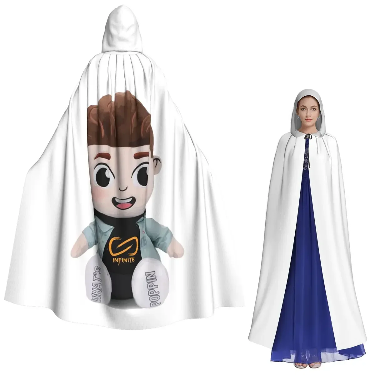 

Caylus Long Hooded Cloak Witch Medieval Costume Cosplay Cape HalloweenVampire Adult Unisex