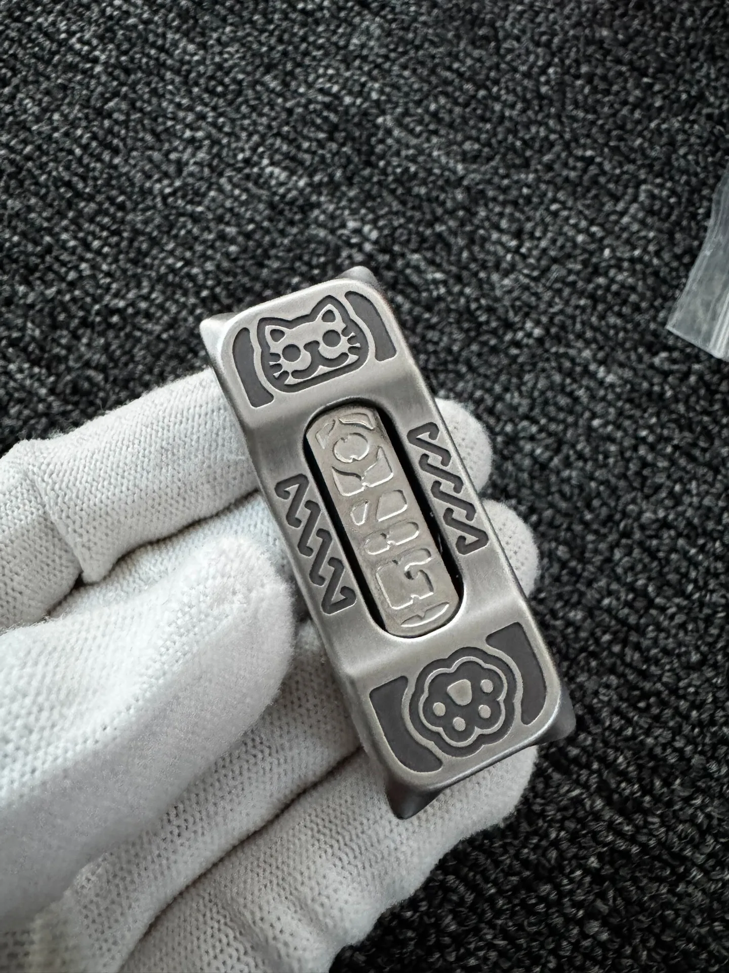 Lingbao Stainless Steel Cat Push EDC, decompression toy