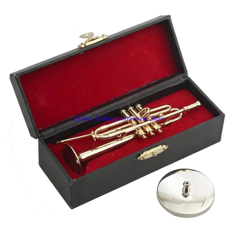 G92F Handcrafted Saxophone Brass Gold Plated Musical Instrument Decoration With Protective Case For Music Lover