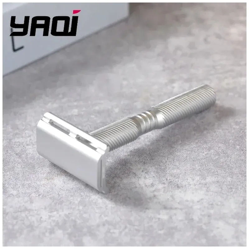 YAQI Ghost Aluminum Version Safety Razor Light Weight Safety Beard Shaver Wet Shave Tools Men Shaving Products Best Gift Yaqi