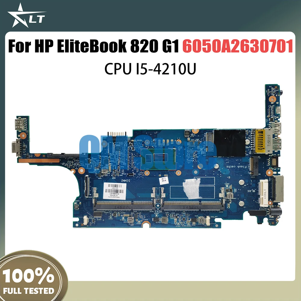 Mainboard untuk HP Elitebook 820 G1 720 G1 Laptop Motherboard dengan i5-4210U CPU CPU 778829-001 778829-501 778829-601