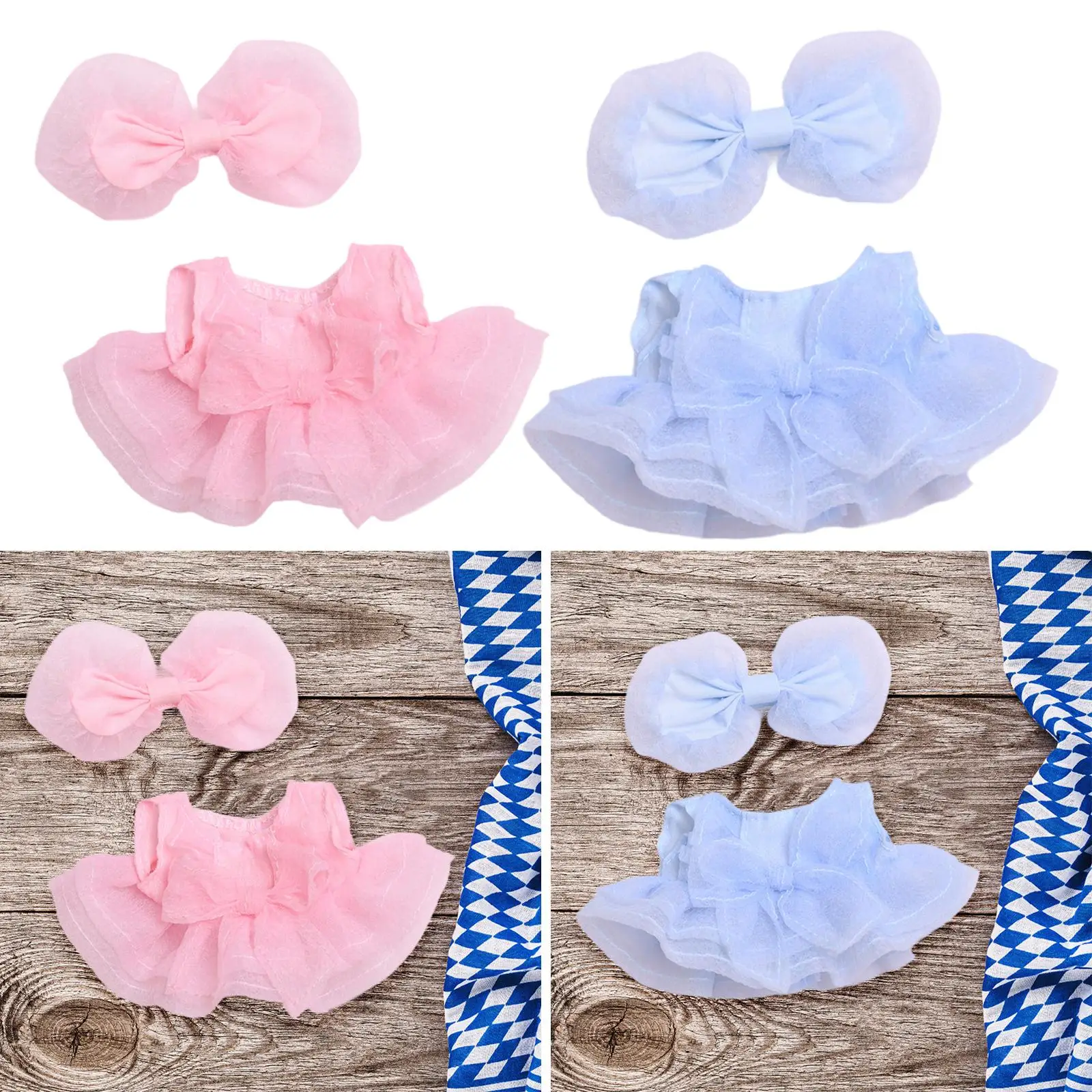 Ropa de muñeca de peluche, disfraces cómodos de moda DIY para muñeca de 15-17cm, ropa de animales de peluche, vestido de muñeca de dibujos animados