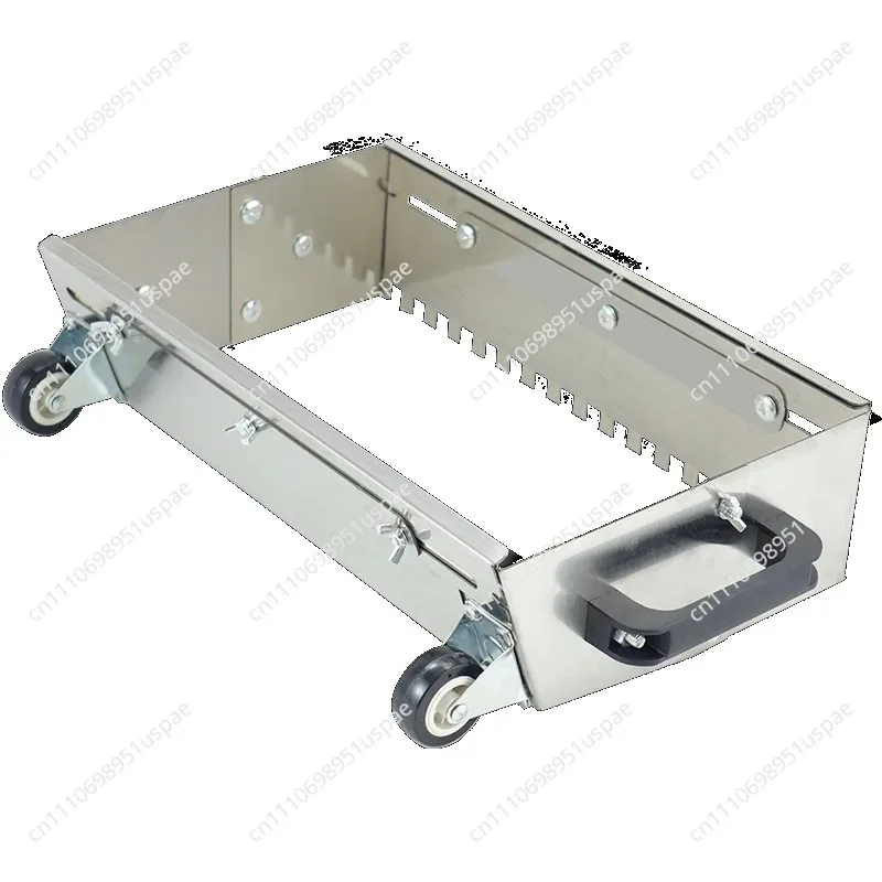 Adjustable Notched Trowel 400-800mm for Floor Adhesive, Mortar Spreader Comb for Even Application