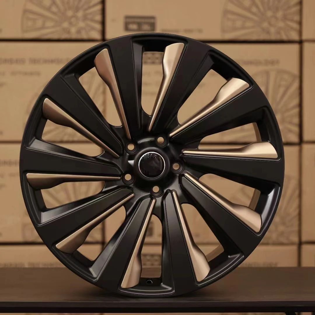 2024 New Monoblock Forged Wheels 22 24 Inch Black Silver Bronze Five Spoke 30mm 35mm 40mm Offset 5x120 PCD Wheel Rims