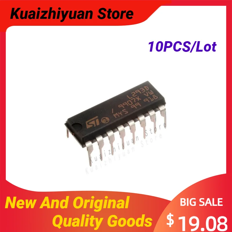 

10PCS/Lot New And Original L293DD013TR SOP-20 L293D DIP-16 4Channel Motor Driver 24V Quality Goods