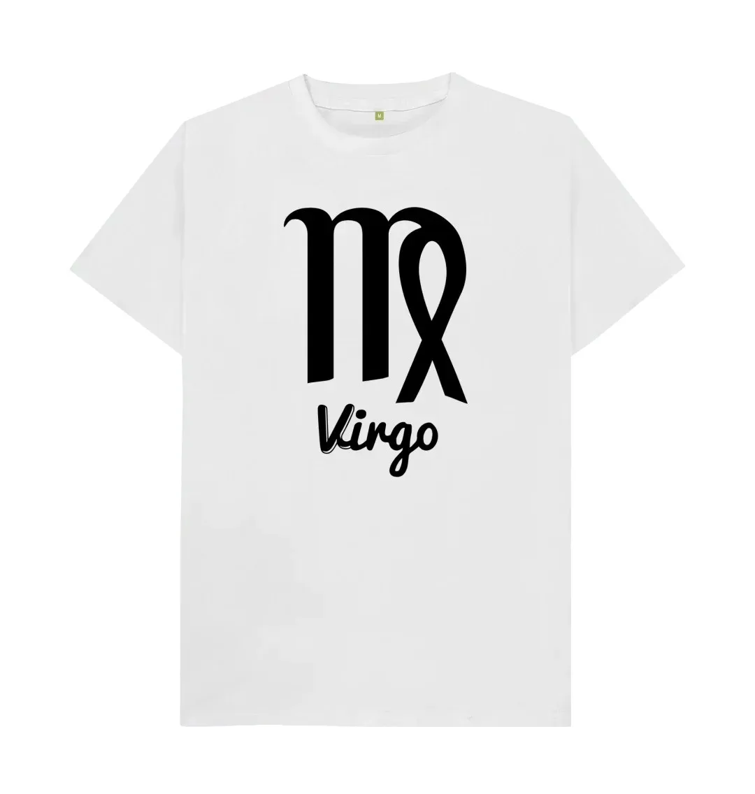 HOROSCOPE T SHIRT VIRGO ZODIAC STAR SIGN BIRTHDAY American English printed niche T-Shirt Classic Boyfriend Dad Gift Idea