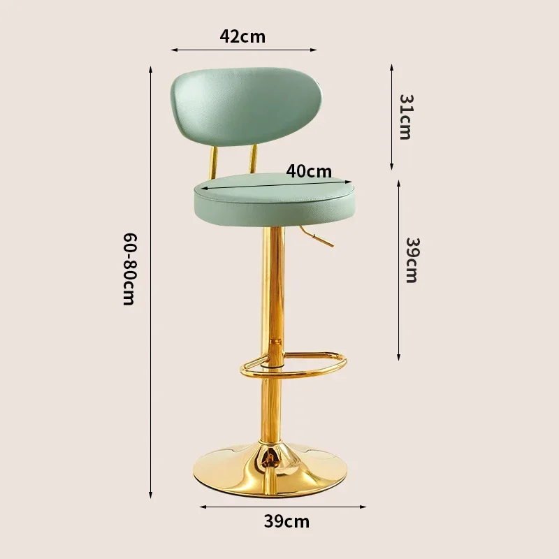 Bar Supplies Rattan Stool Orange Chair Kitchen Stools Tabure Modern Chairs Adjustable Backrest Knee Bamboo Wheels High Design