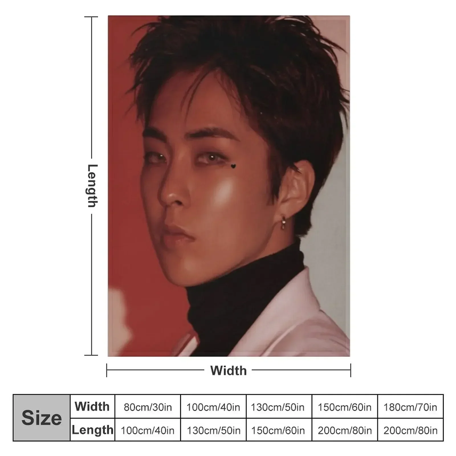 New xiumin (love shot) Throw Blanket couch cozy soft plush fuzzy picnic outdoor blanket