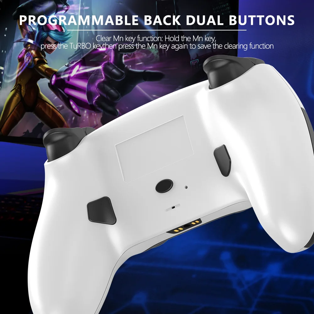 Gamepad, dual wireless joystick game controller for PS5 Double Shock game console