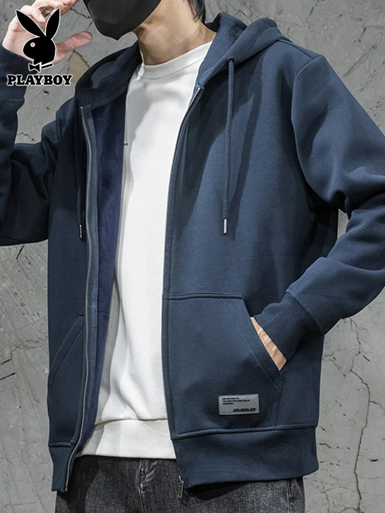 

Мужской кардиган с капюшоном, новая весенняя повседневная верхняя одежда, удобная, с длинными рукавами, из смеси хлопка и полиэстера