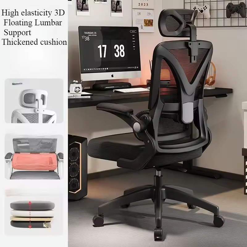 Ergonomic Gaming Chair 3D Lumbar Support Racing Swivel Adjustable Breathable Mesh High Density Sponge Seat Silla De Escritorio - Image 3