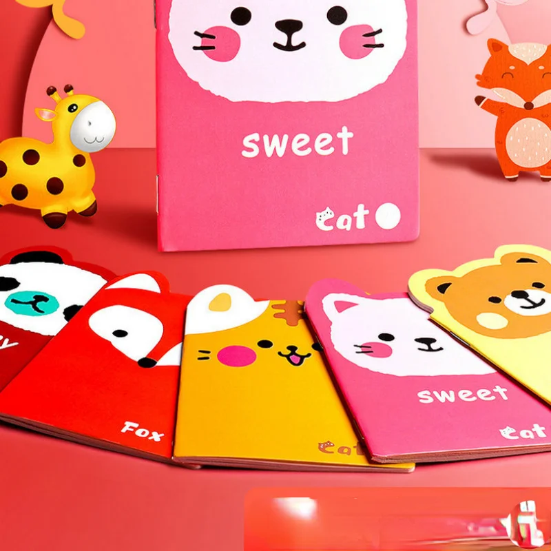 20pcs Cartoon Cute Small Book Mini Pocket Notebook Portable Diary Note Children's Small Prize Booklet