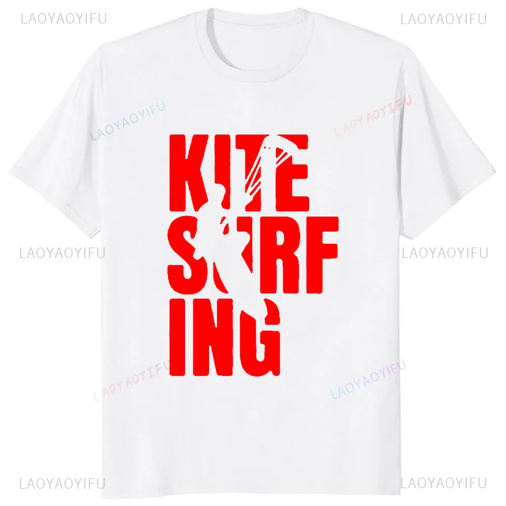 New Arrival Kitesurfing Boarding Surfinger Streetwear Harajuku T-shirt Short Sleeve Hip Hop Casual Fashion Comfort Man Tshirt