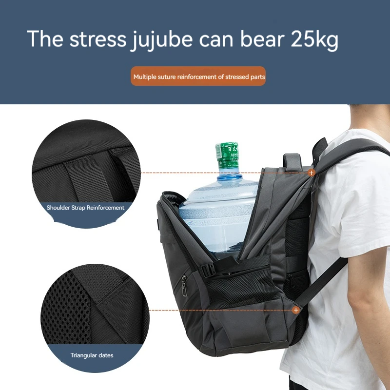 2024 Waterproof Laptop Backpack Men Airplane Travel Backpack Women Oxford Rucksack Male School Bag modern