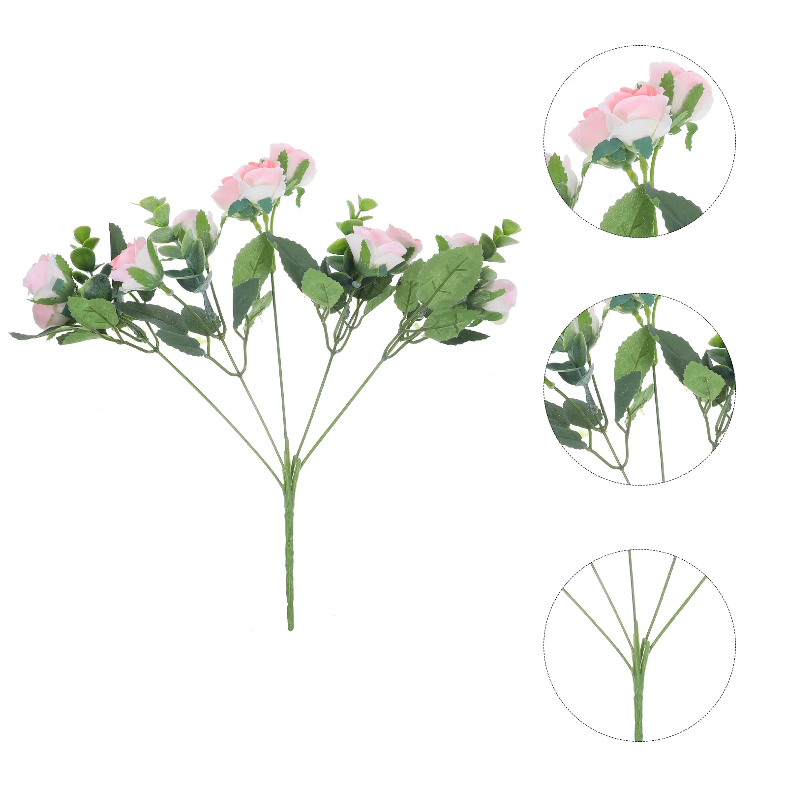 

5Pcs Artificial Rose Decor Simulation Flower Bouquet for Living Room Balcony Decoration DIY Home Wedding Party Fake Flower Stems