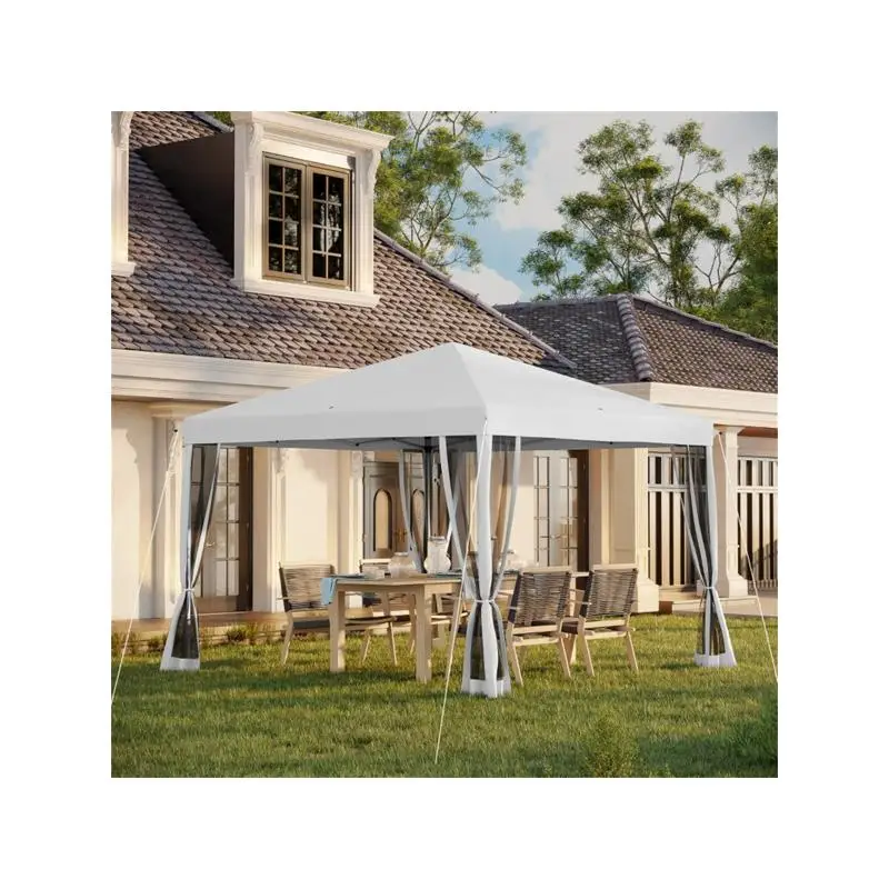 

Портативная всплывающая палатка с навесом для мероприятий на открытом воздухе, фестивалей и вечеринок — водонепроницаемая и защита от ультрафиолета, простая настройка и хранение, идеально подходит