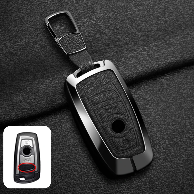 

Zinc Alloy Leather Car Smart Key Case Cover For Bmw F20 F30 G20 f31 F34 F10 G30 F11 X3 F25 X4 I3 M3 M4 1 3 5 Series Accessories