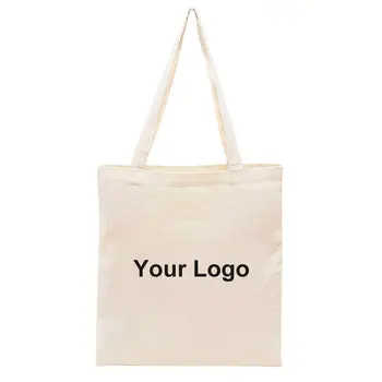 熱銷批發 100 個/批 環保棉質購物帆布手提袋,可客製化印刷標誌 10 最佳銷售 手提袋 - №4