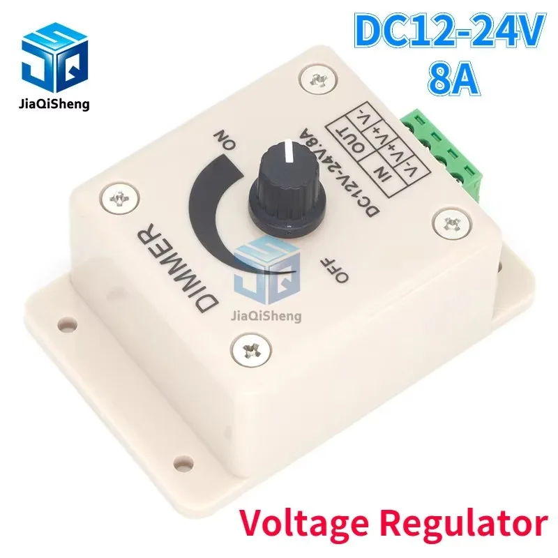 Voltage Regulator DC-DC Voltage Stabilizer 8A Power Supply Adjustable Speed Controller DC 12V LED Dimmer 12 V