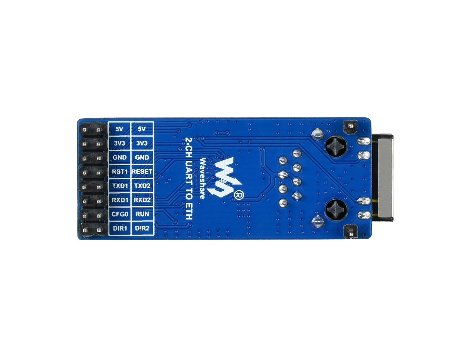 Waveshare 2-CH UART To Ethernet Converter,Serial Port Transparent Transmission Module,Control Interface Supports Raspberry Pi