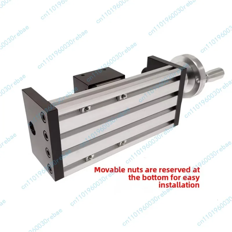 Gx80 high-precision handwheel with 20-200mm travel, linear rail slide table motion module with handwheel