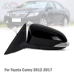 Car Exterior Door Rearview Rear view Side Mirror Assy For Toyota Camry 7th Generation 2012 2013 2014 2015 2016 2017 Power Fold