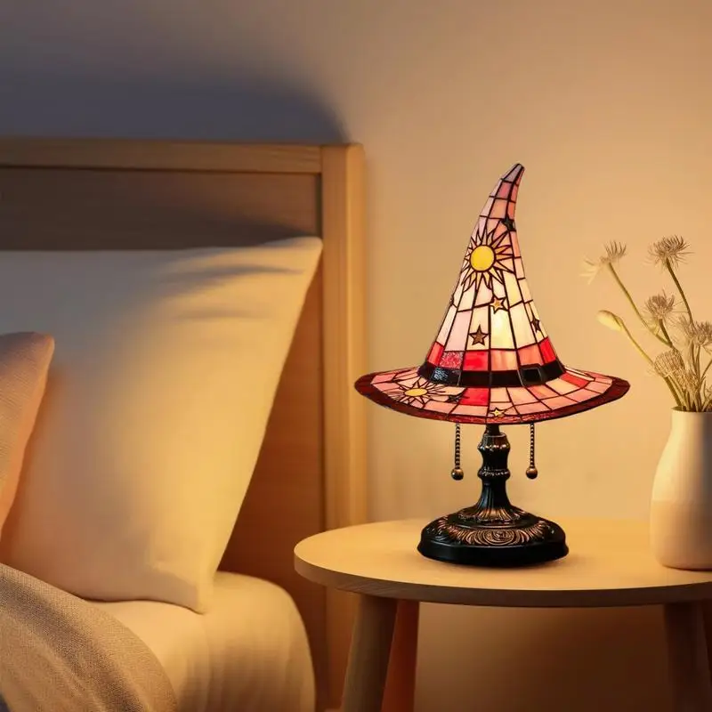 

Wizard Hat Shape Gothic Lamp Halloween Gothic Wizard Hat Shape Lights Halloween Lighting Accessories For Home Bedroom Party
