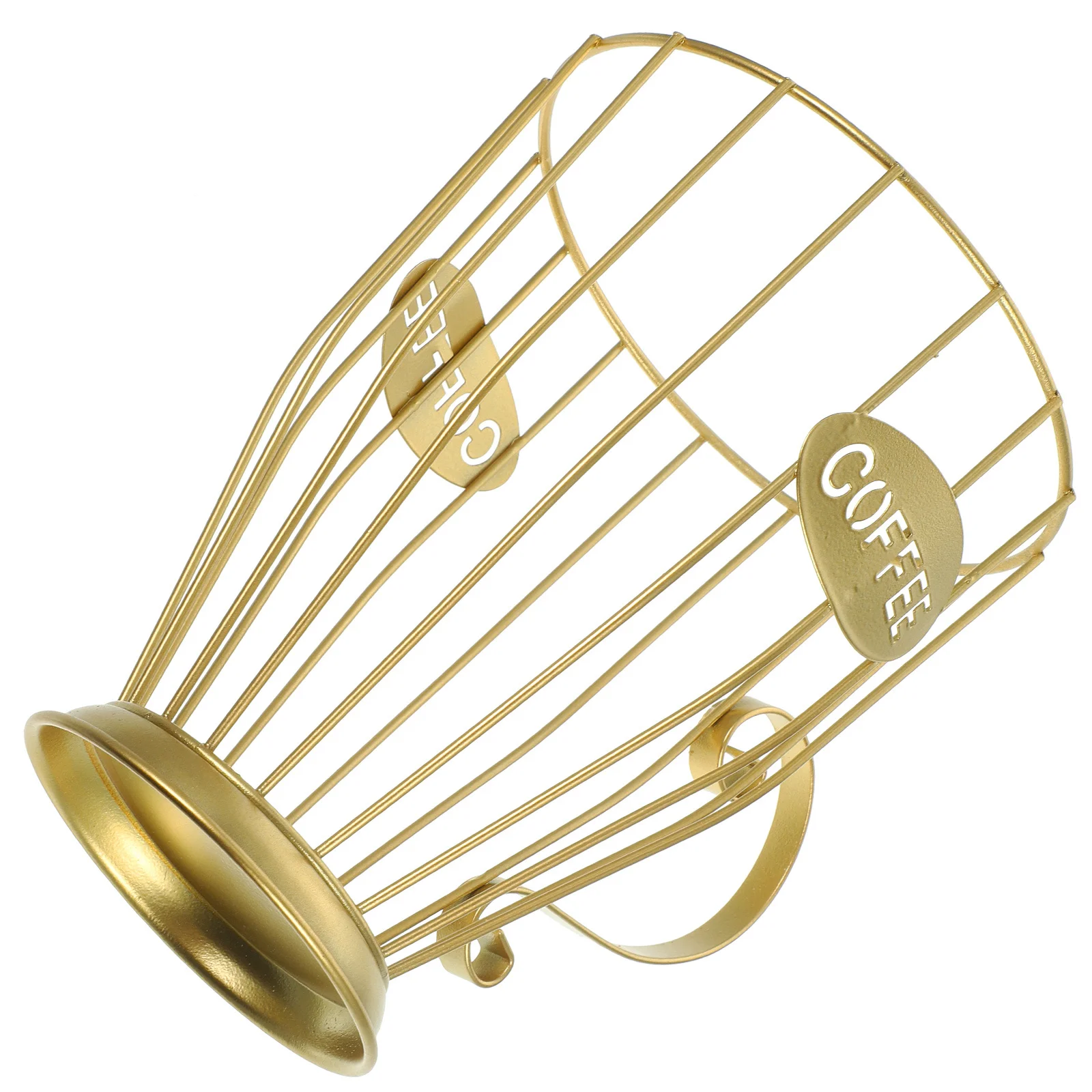 

Coffee Capsules Holder Basket For 30 Iron Storage Organizer Kitchen Coffee Bar Accessory Fruit Snack Display Rack