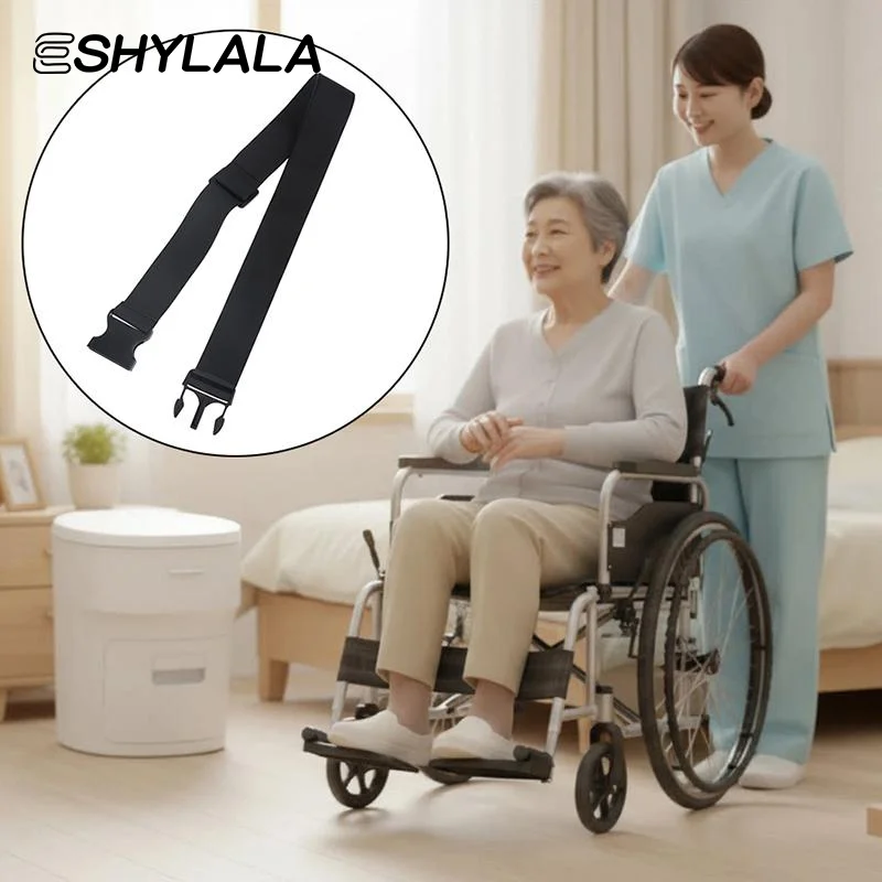 Adjustable Wheelchair Seat Belt with 2 Straps Secure Lap Leg Support Disability Aids for Elderly Mobility Assistance view 5