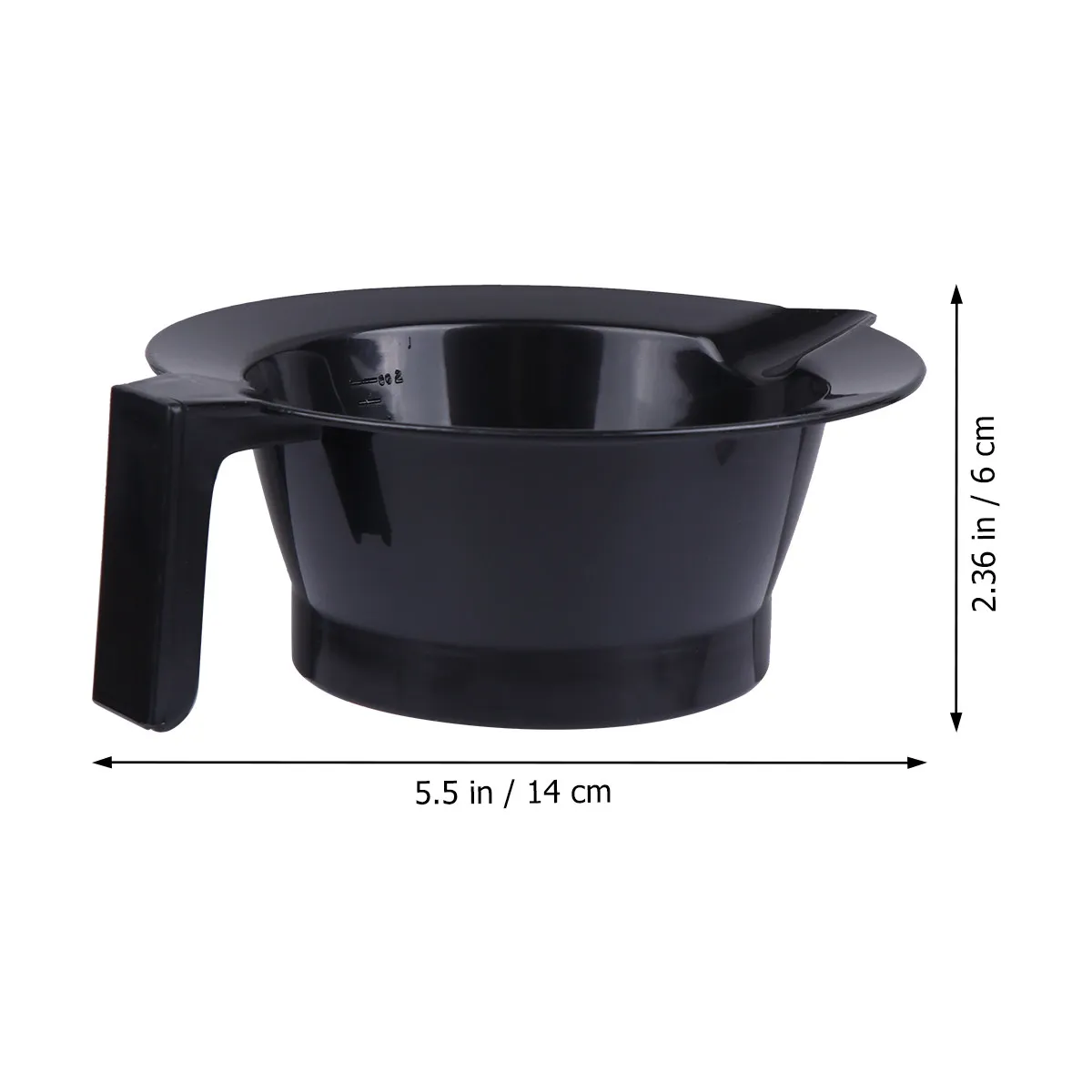 4Pcs Hair Dye Bowl with Scale Markings Premium Tint Mixing Bowl for Salon Hair Coloring Easy Carry Convenient Grip Design 4