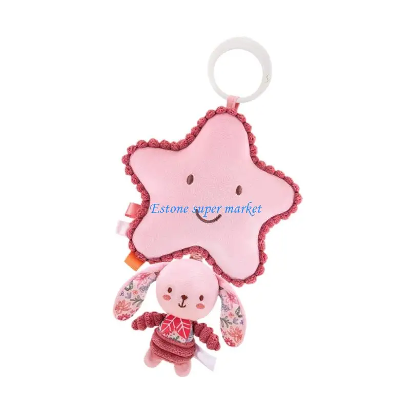 090B Động Vật Sang Trọng Trẻ Sơ Sinh Lục Lạc Nôi Động Trẻ Sơ Sinh Nắm Đồ Chơi Rèn Luyện Kỹ Năng Vận Động