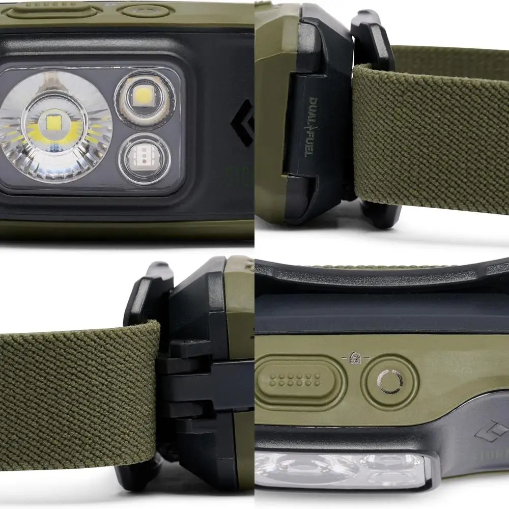 

450 Lumen Waterproof Dimmable Headlamp with 3 AAA Batteries Included, Ideal for Camping, Hiking, and Running