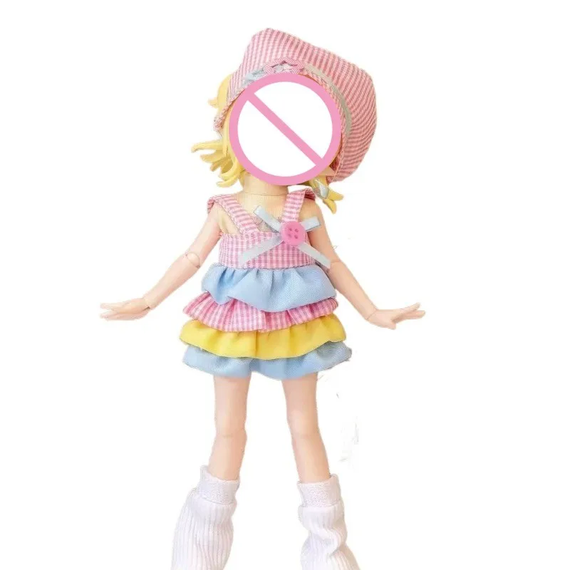 Doll Clothes Suitable for 1/8, 1/12,15-17Cm BJD Dolls Wearing Ashi Body Dress Up Toy Clothes(No Doll)