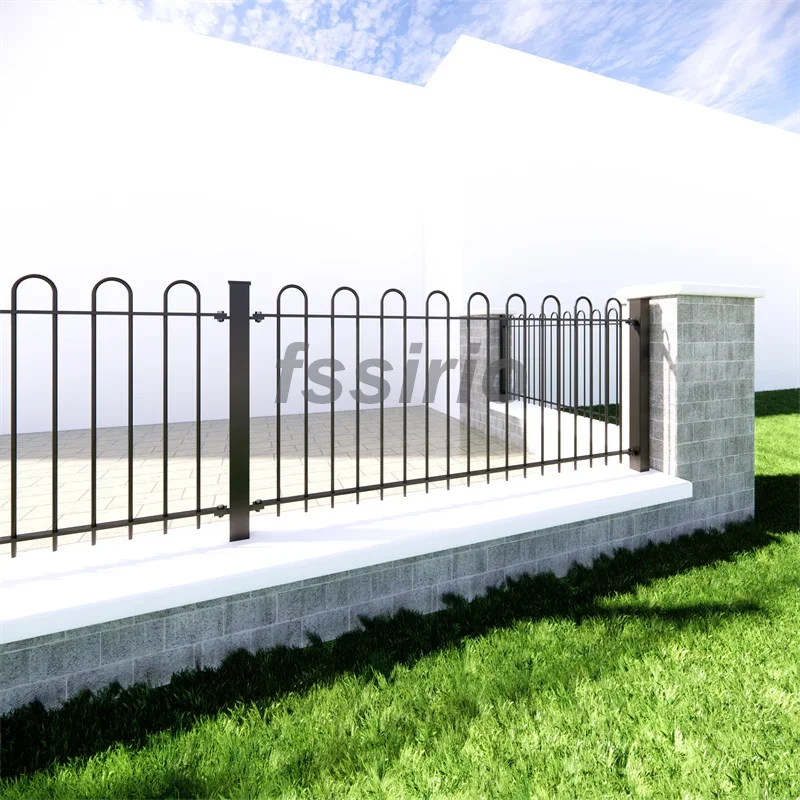 Deck  Fence Metal Stairs Railing Balustrade Steel Rods Railing Casting Railing systems