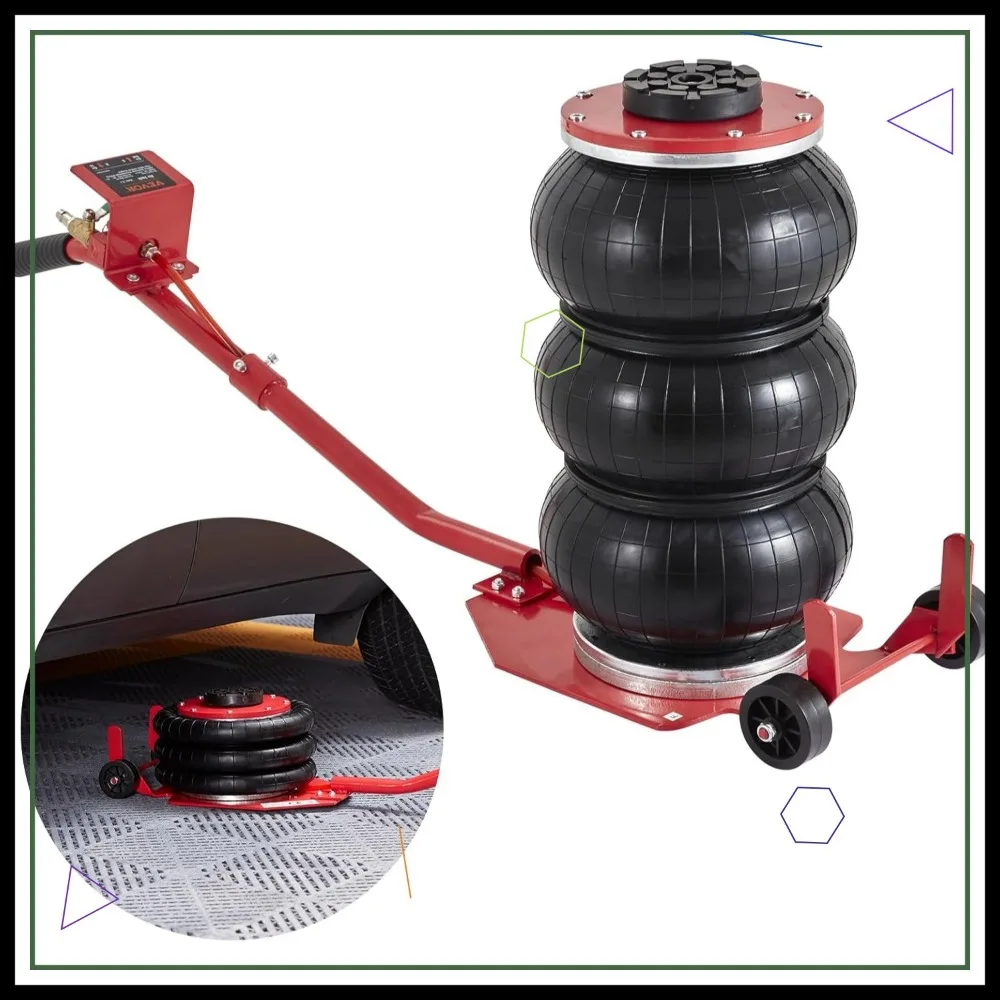 

3 Ton Air Jack, 6600 lbs Capacity, Fast Lifting in 3-5 Seconds, 17.7 Inch Height for Car Repair and Garage Use