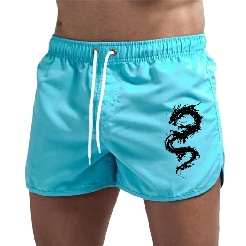 

Men's Beach Shorts 2025 Summer Trunks Swim Gym Pants Quick Drying Swimming Homme Surf Ventilate Comfort Jogging Shorts Casual