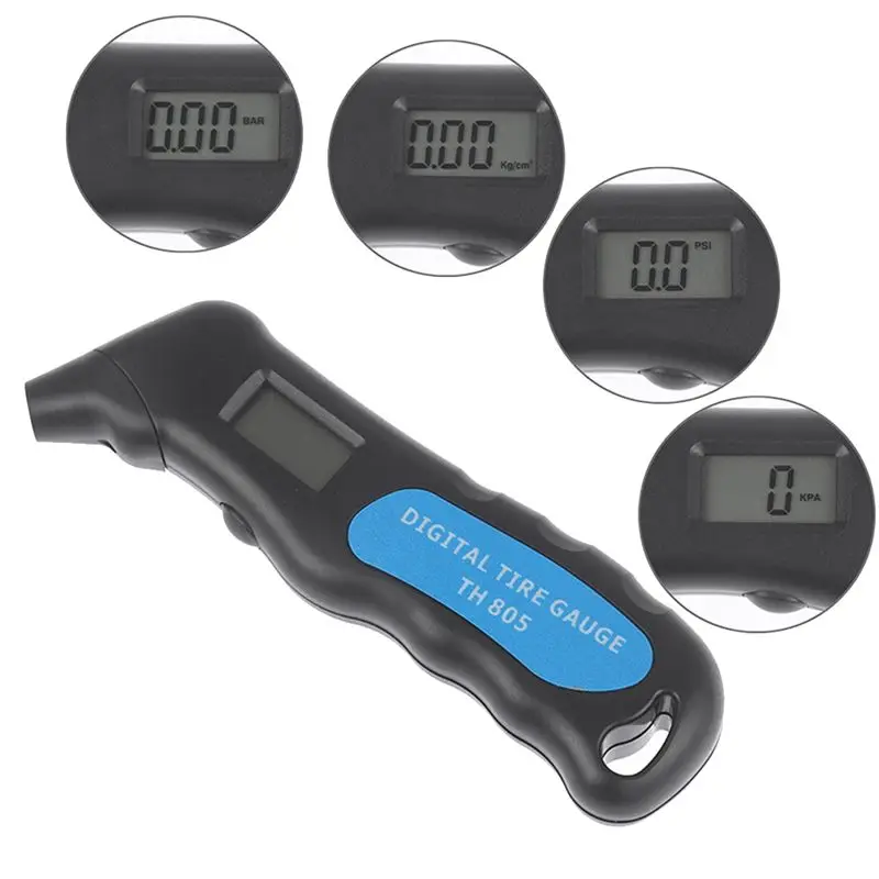 Authentic Car Digital Tire Tyre Air Pressure Gauge Meter LCD Display Manometer Barometers Tester For Car Motorcycle Bike