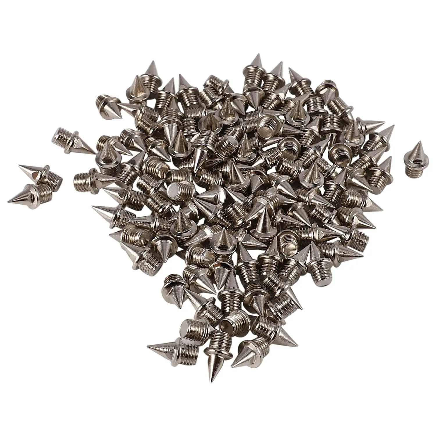 

ABLK New 120Pcs Spikes Studs Cone Replacement Shoes Spikes for Sports Running Track Shoes Trainers Screwback Gripper 7Mm