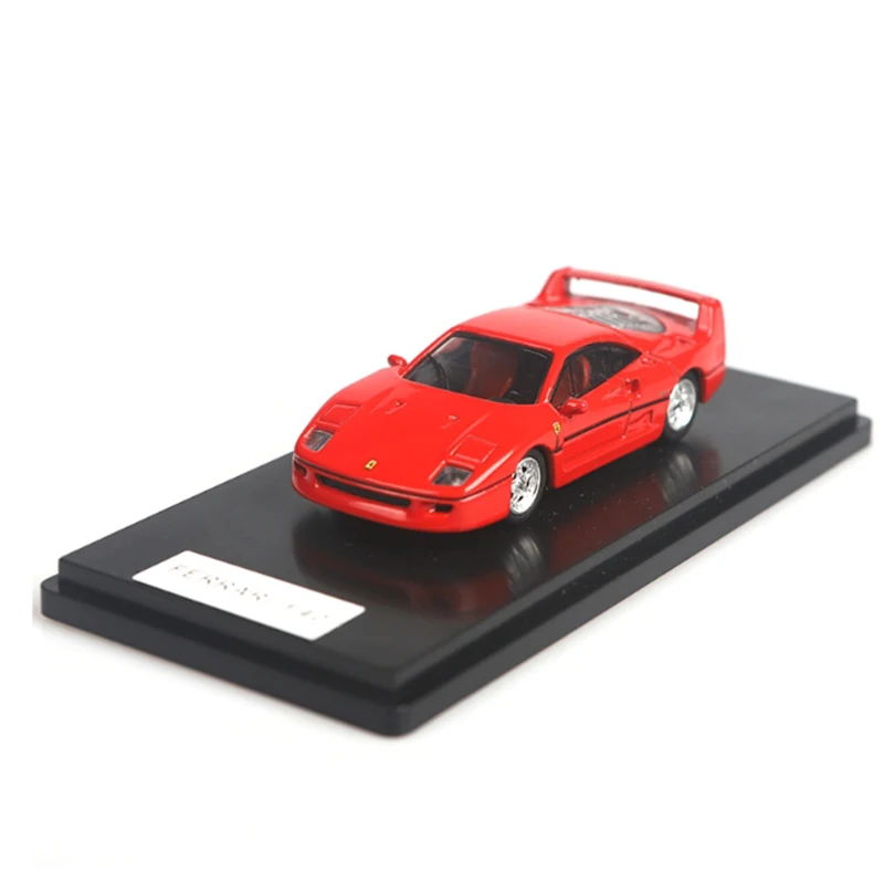 

Литая под давлением масштаб 1:64 F40, красная модель автомобиля из сплава для коллекции, статического дисплея и подарка