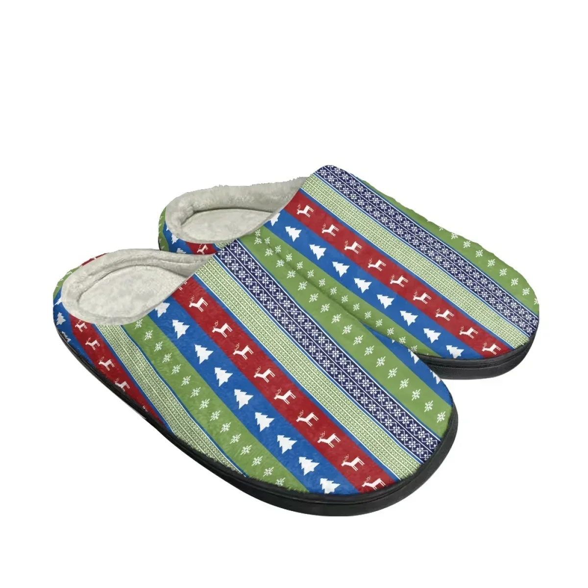 

Christmas Design Non-slip Women Home Slippers Bedroom Couple Cozy Cotton Slipper Casual Winter Warm Flats Footwear Zapatos Mujer