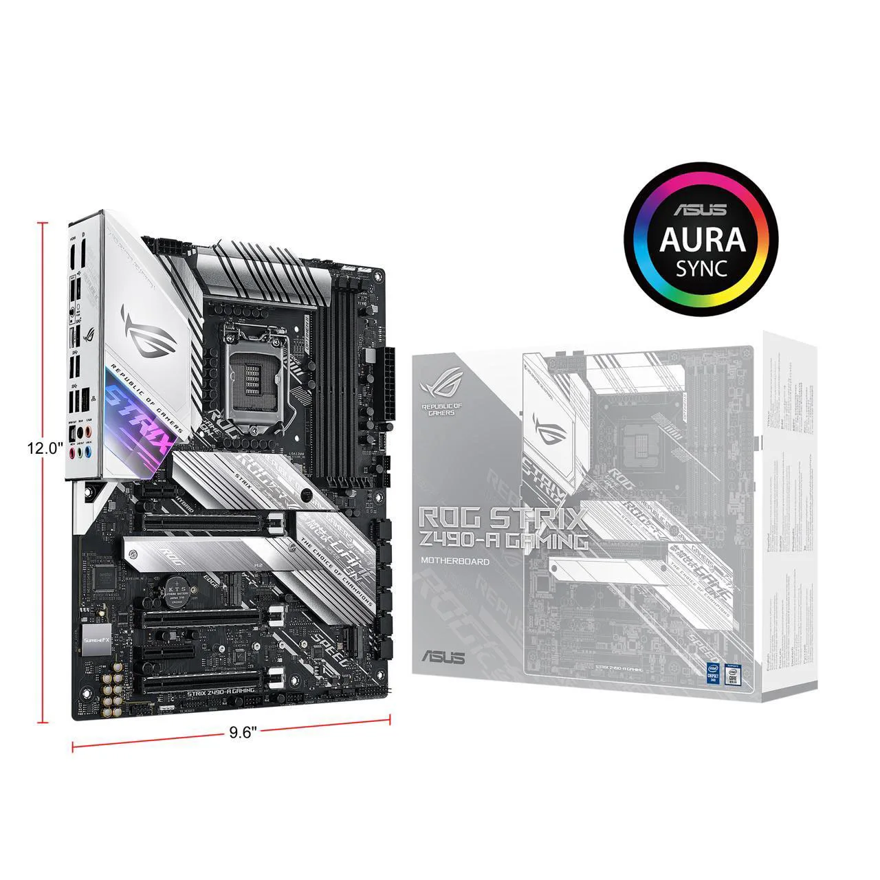 ASUS ROG STRIX Z490-A GAMING LGA 1200 Intel 10th Gen Intel Z490 SATA 6Gb/s ATX DDR4 4600 Intel Computer Motherboard