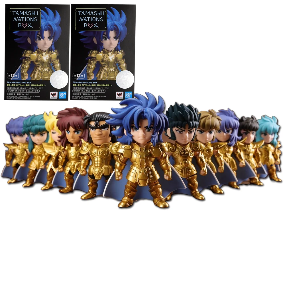 10cm Saint Seiya Anime Figure Myth Cloth Leo Aiolia Aquarius Camus Cancer DeathMask Golden Zodiac Knight Japanese Dolls Hobbies