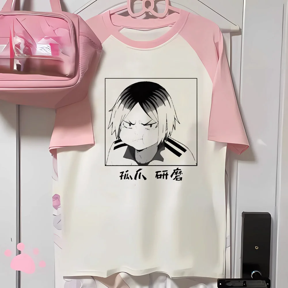 

Volleyball Anime t shirt women anime casual wear patterned top girl graphic clothing