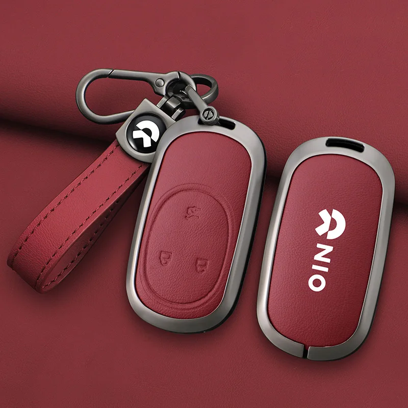 

Fashion new Zinc Aolly Car Remote Key Case Cover For Weilai Nio ET7 ET5 2022 2023 2024 Auto Key Shell Keychain Auto Accessories