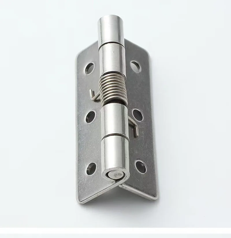 4/10/20pcs Self Closing Spring Loaded Door Hinge With Screws Automatic Rebound Hinge For Cabinet Door 304 Stainless Steel