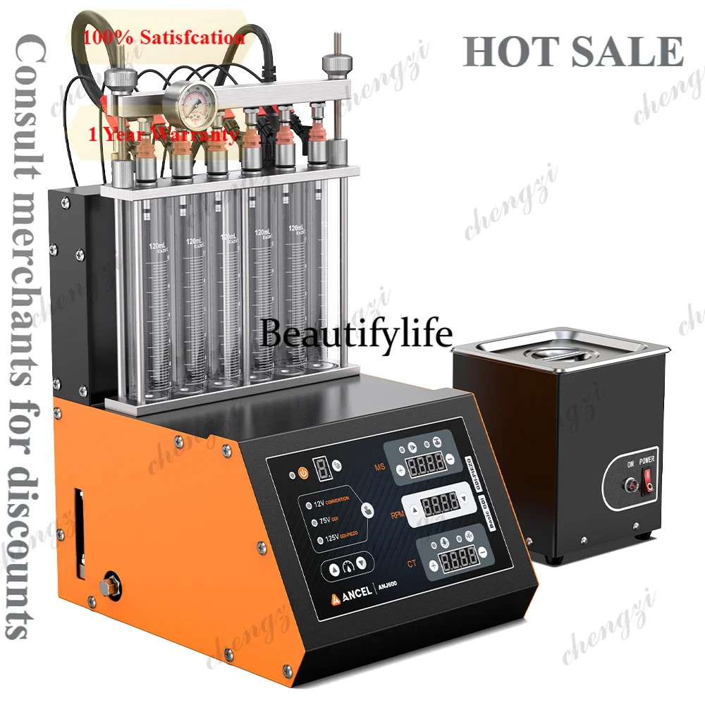 

A81 ANCEL ANJ600 6-Cylinder GDI Piezo EFI FSI Ultrasonic Fuel Injector Cleaner Tester Car Motorcycle Ultrasonic Cleaning Auto To
